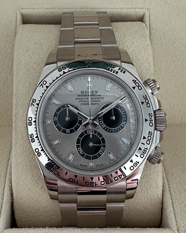 2021 Rolex Daytona 18k White Gold Grey Dial (116509)