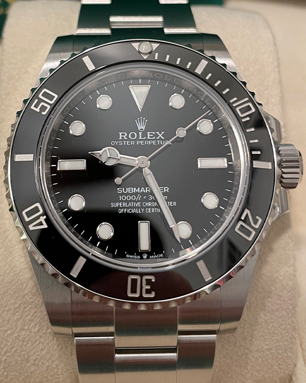 2023 Rolex Submariner No Date 41MM Black Dial Oystersteel Bracelet (124060)