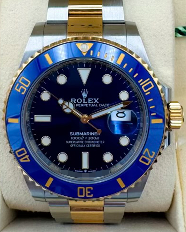 2022 Rolex Submariner Date "Bluesy" 41MM Blue Dial Two-Tone Bracelet (126613LB)