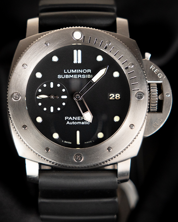 Panerai Luminor Submersible 1950 47MM Titanium Strap Black Dial (PAM00305)