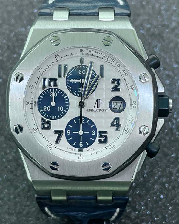 2010 Audemars Piguet Royal Oak Offshore Chronograph 42MM Steel White Dial (26170ST)