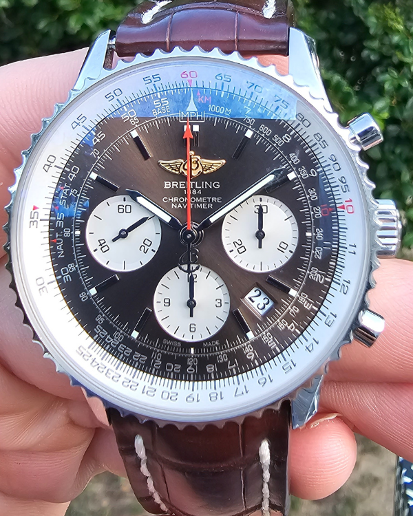 Breitling Navitimer B01 Limited Edition 43MM Bronze Dial Leather Bracelet (AB0121)