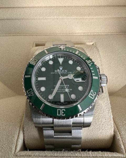 2017 Rolex Submariner Date 40 Hulk Green Dial (116610LV) – Grailzee