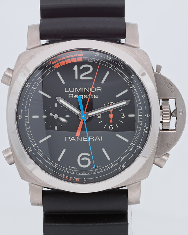 Panerai Luminor 1950 Regatta 3 Days Chrono Flyback 47MM Black Dial Rubber Strap (PAM00526)