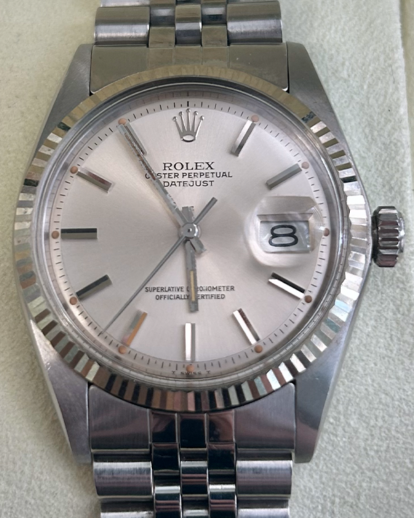 Rolex Datejust 36MM Jubilee Bracelet Steel Silver Dial  (1601)