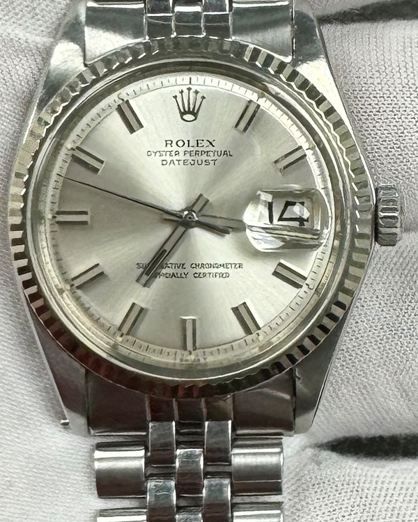 Rolex Datejust Vintage 36MM Silver Dial Jubilee Bracelet (1601)