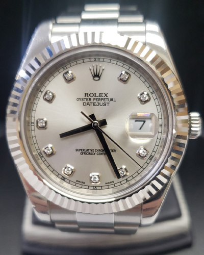 Rolex Datejust II 41MM Silver Dial Steel Bracelet (116334)