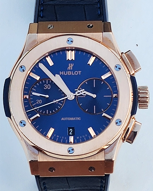 Hublot Classic Fusion Chronograph King Gold Blue 45mm (521.OX.7180.RX)