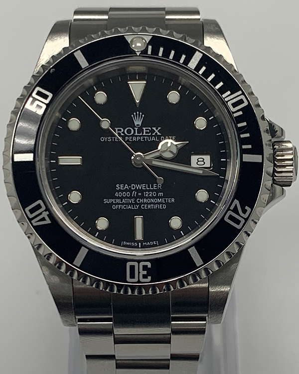 Rolex Sea-Dweller 40MM Black Dial Steel Bracelet (16600) – Grailzee