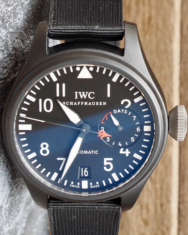 IWC Big Pilot Top Gun 48MM Black Dial Textile Strap (IW501901)