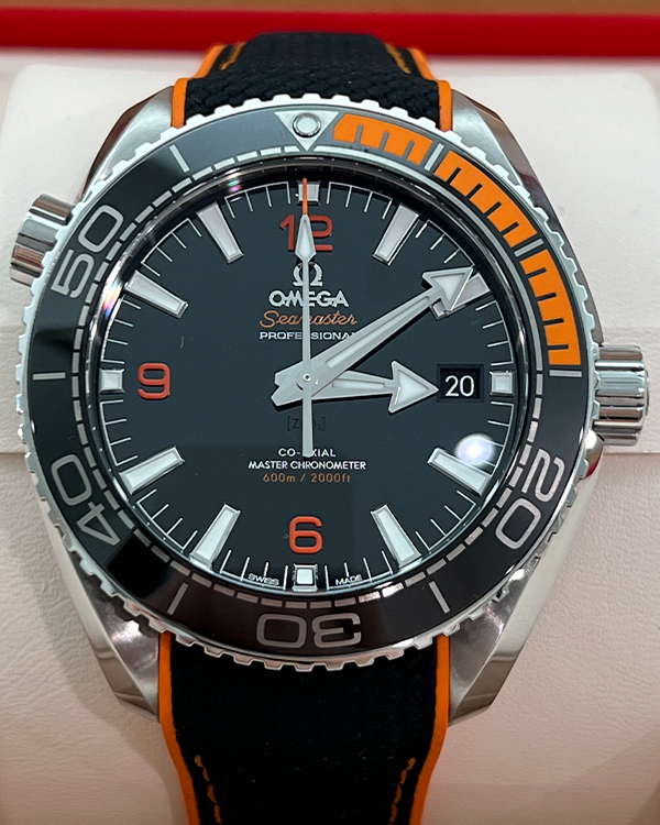 Omega Seamaster Planet Ocean 600M 43.5MM Black Dial Textile Strap (215.32.44.21.01.001)