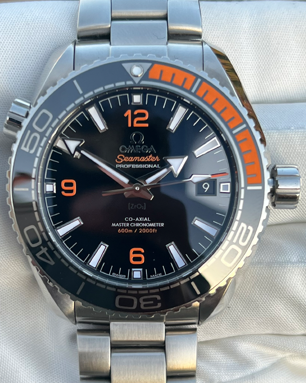 2022 Omega Seamaster Planet Ocean 600M Co-Axial Master Chronometer 43.5MM Black Dial Steel Bracelet (215.30.44.21.01.002)