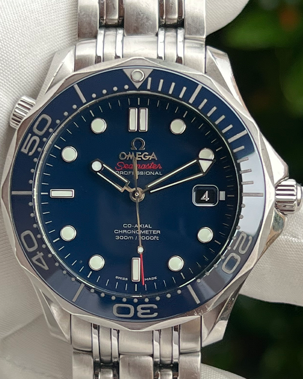 2018 Omega Seamaster Diver 300M 41MM Co-Axial Chronometer Steel Blue Dial (212.30.41.20.03.001)