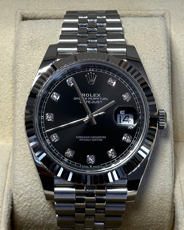 2020 Rolex Date Just Jubilee Factory Black Diamond (126334)