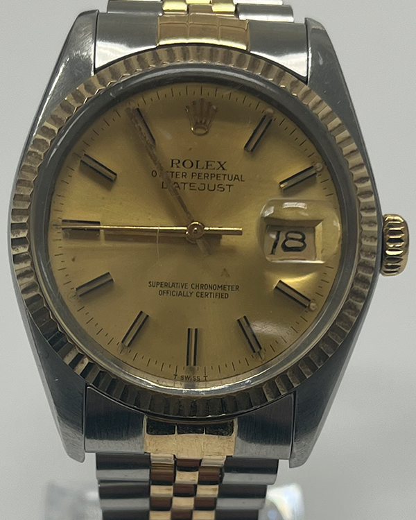 Rolex Datejust 36MM Champagne Dial Two-Tone Jubilee Bracelet (16013)