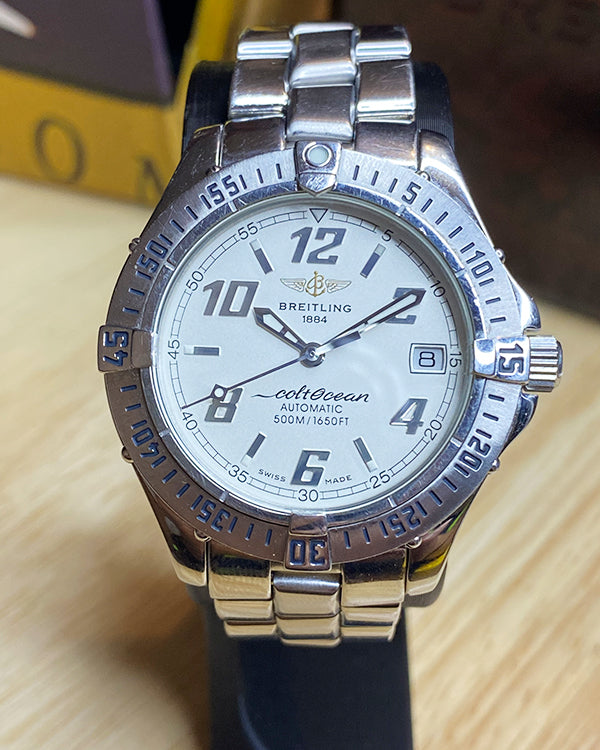 Breitling Colt Ocean Automatic 38 White Dial  (A17350)