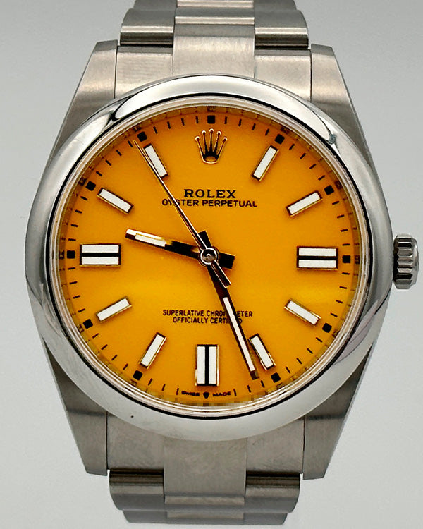 2020 Rolex Oyster Perpetual 41 Yellow Dial (124300)