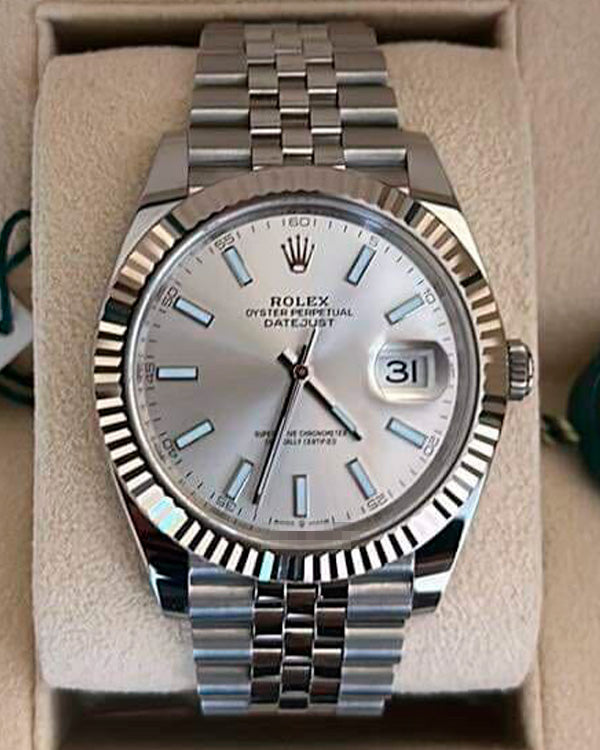 2023 Rolex Datejust 41 Jubilee Bracelet Silver Dial (126334)