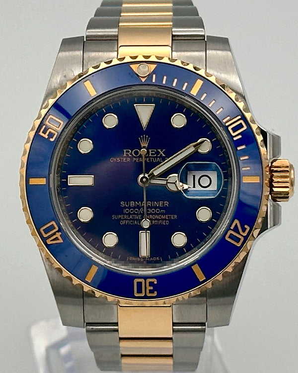 2018 Rolex Submariner Date Oystersteel and Yellow Gold Blue Dial (116613LB)