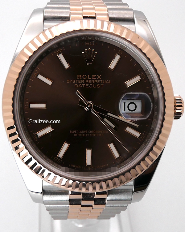 2020 Rolex Datejust 41MM Chocolate Dial Two-Tone Jubilee Bracelet (126331)