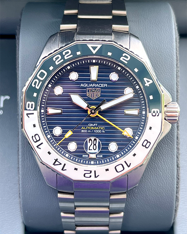 No Reserve - TAG Heuer Aquaracer 300M Steel Blue Dial (WBP2010.BA0632)