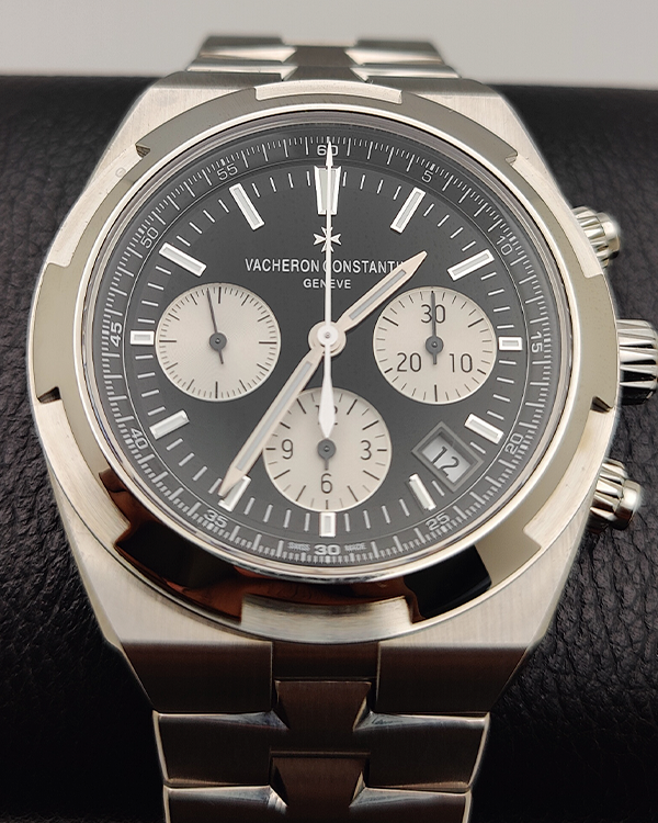 2022 Vacheron Constantin Overseas Chronograph Steel Black Dial  (5500V/110A-B481)