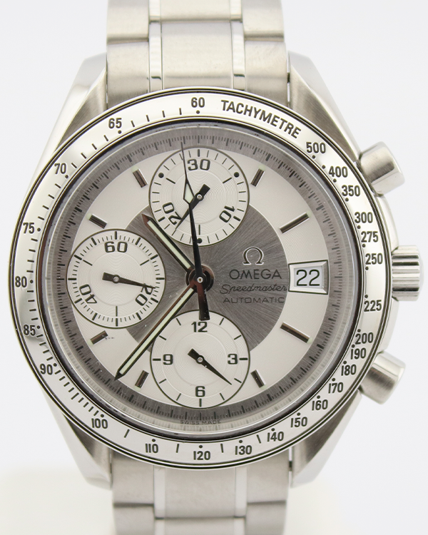 Omega Speedmaster Chronograph 39MM Silver Dial Steel Bracelet (175.0083)