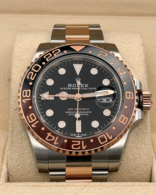 2023 Rolex GMT-Master II Root Beer Everose Gold/Oystersteel Black Dial (126711CHNR)