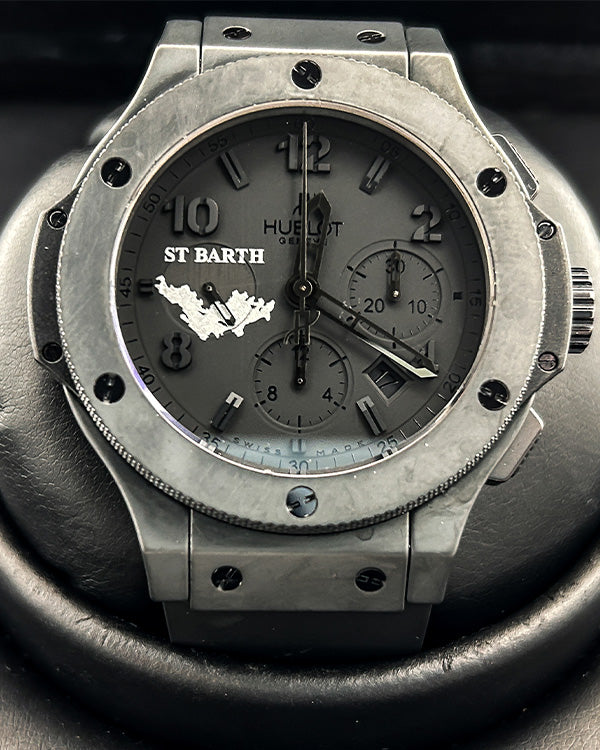 No Reserve - Hublot Big Bang 44mm Limited Edition "St. Barth" Black Dial (301.CI.134.RX.SB)