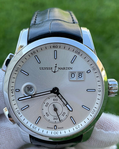 Ulysse Nardin Dual Time Manufacture 42mm Silver Dial (3343-126/91)