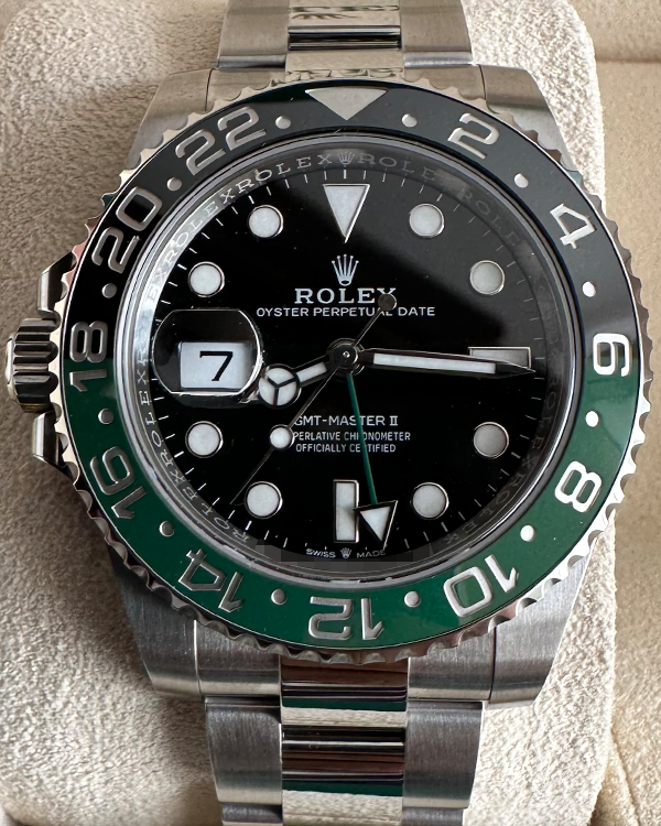 2023 Rolex GMT-Master II "Sprite" 40MM Black Dial Oyster Bracelet (126720VTNR)