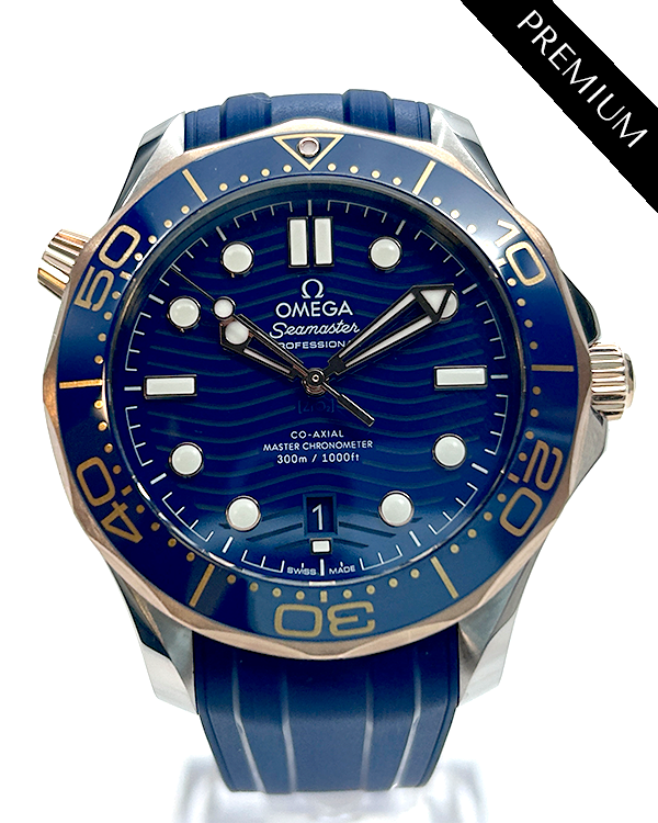 2019 Omega Seamaster Diver 300M 42MM Blue Dial Rubber Strap (210.22.42.20.03.002)