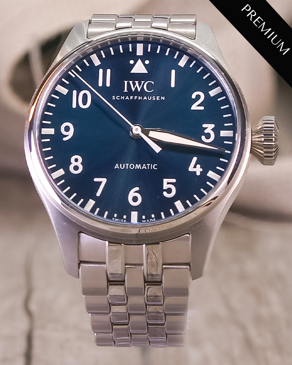 2021 IWC Big Pilot 43MM Blue Dial Jubilee Bracelet (IW329304)