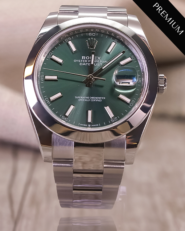 2023 Rolex Datejust 41MM Mint Green Dial Oyster Bracelet (126300)