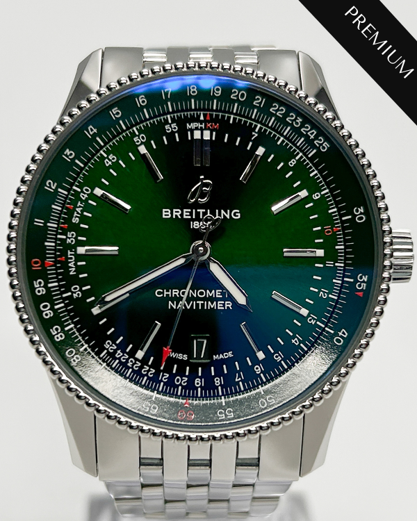 No Reserve - 2023 Breitling Navitimer 1 Automatic 41MM Steel Green Dial (A17326361L1A1)