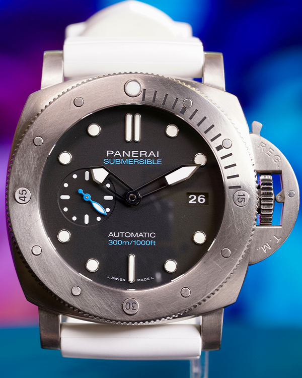 2021 Panerai Luminor Submersible 1950 3 Days 47MM Black Dial Rubber Strap (PAM01305)