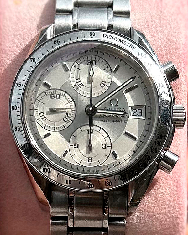 No Reserve - Omega Speedmaster Date 39MM Steel Silver Dial Bracelet (3513.30.00)