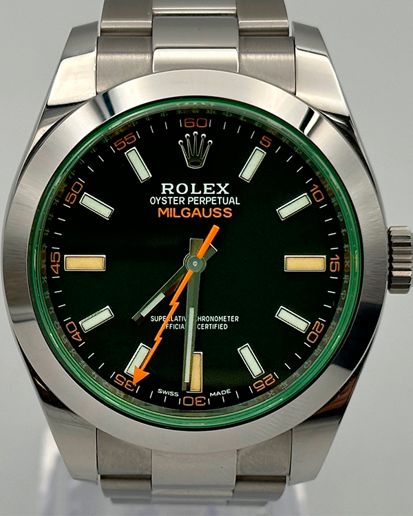 2021 Rolex Milgauss Oystersteel Black Dial (116400GV)