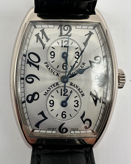 Franck Muller Master Banker White Gold Silver Dial 2852 MB