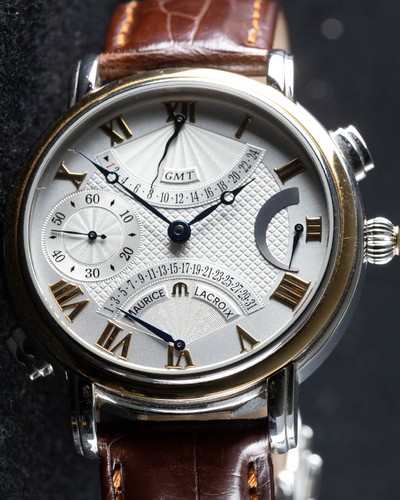 Maurice LaCroix Masterpiece Double Retrograde Hand Wind Silver Dial (MP7018-PS101-110)