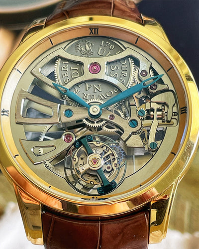 Ulysse Nardin Classico Skeleton Tourbillion 18k Rose Gold Limited Edition 200 Pieces (1706-129)