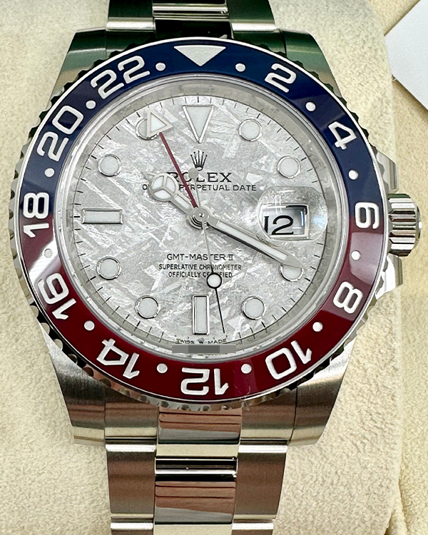 2023 Rolex GMT-Master II "Pepsi" White Gold Meteorite Dial (126719BLRO)