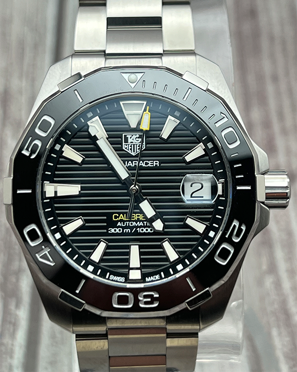 2023 TAG Heuer Aquaracer 300M 41MM Black Dial Steel Bracelet (WAY211A.BA0928)