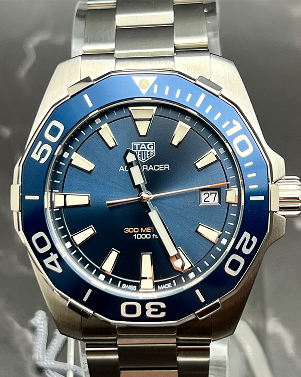 2021 TAG Heuer Aquaracer 41MM Quartz Steel Blue Dial (WAY111C.BA0928)