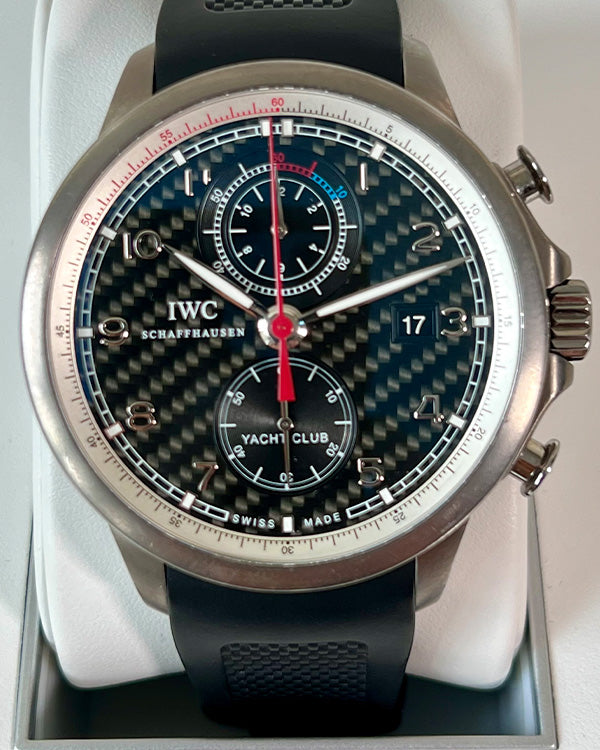 IWC Schaffhausen Portugieser Race Edition 45.4MM Black Dial Rubber Strap (IW390212)