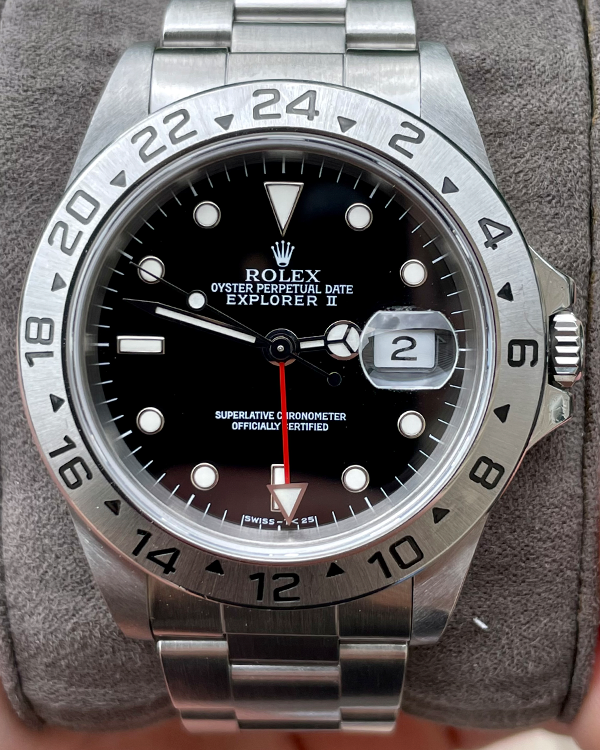 1998 Rolex Explorer II 40MM Steel Black Dial (16570)