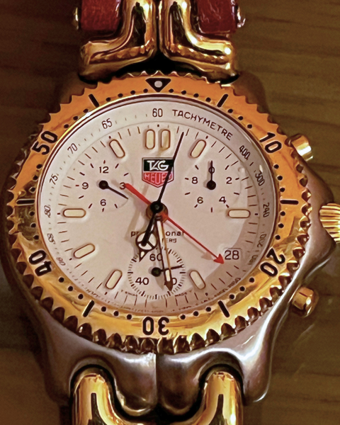 TAG Heuer S/EL 39MM Quartz White Dial Leather Strap (S35.006