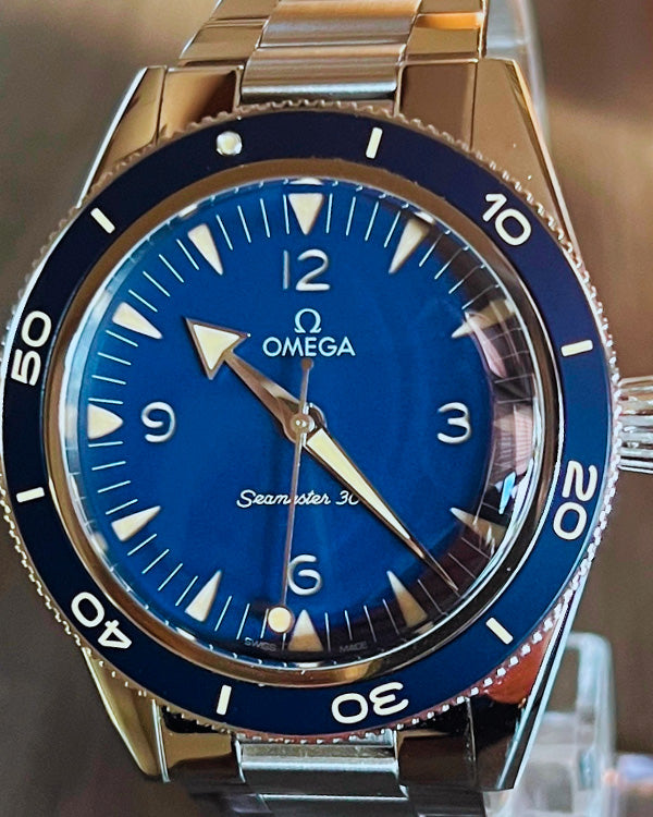 2022 Omega Seamaster 300M Heritage Co-Axial Master Chronometer Steel Blue Dial (234.30.41.21.03.001)