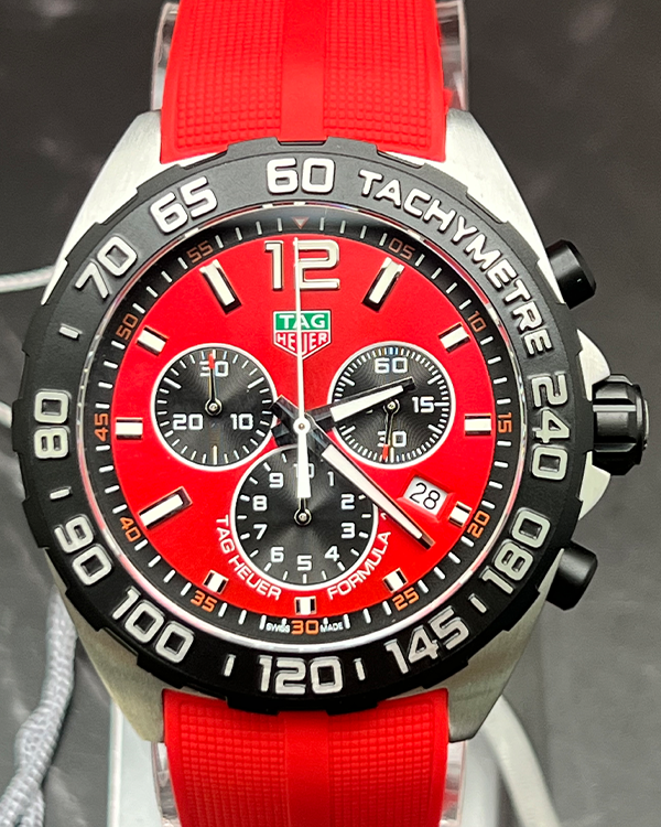 2023 TAG Heuer Formula 1 43MM Quartz Steel Red Dial CAZ101AN