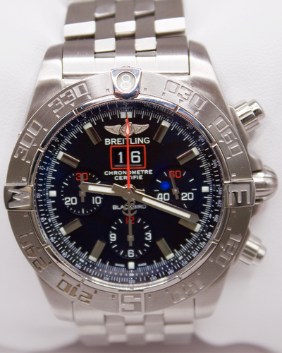 Breitling Blackbird 44MM Steel Black Dial (A44360)